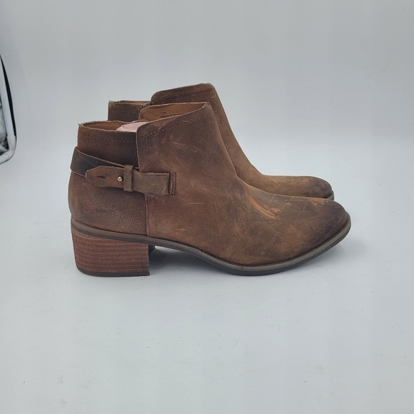 Korks by Kork-Ease Sonya Brown Leather Ankle Boots Size 10 - Picture 5 of 15